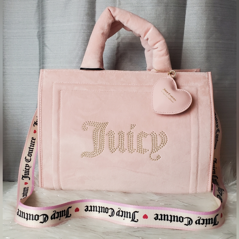 JUICY COUTURE pink diamond extra spender large tote